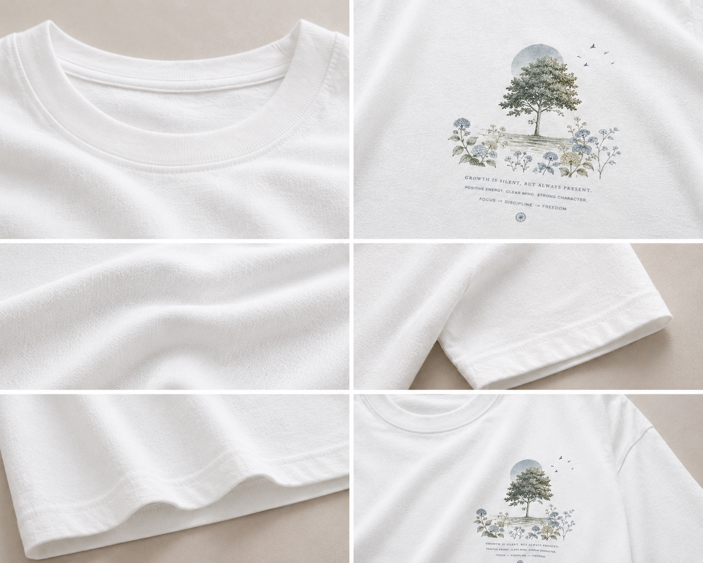 SEK’O Nature Balance Oversized Premium T-Shirt – White