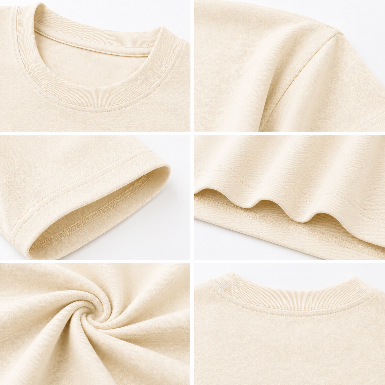 SEK’O Premium Oversized Cotton T-Shirt (BEJ)