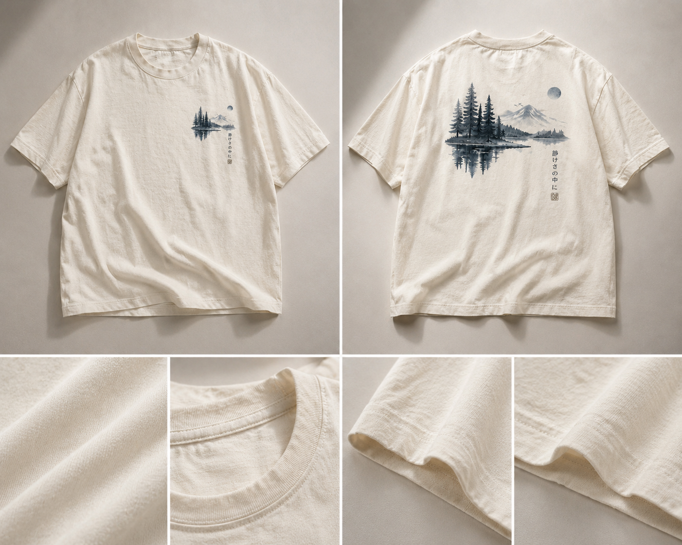 SEK’O Nature Balance Oversized Premium T-Shirt – bej