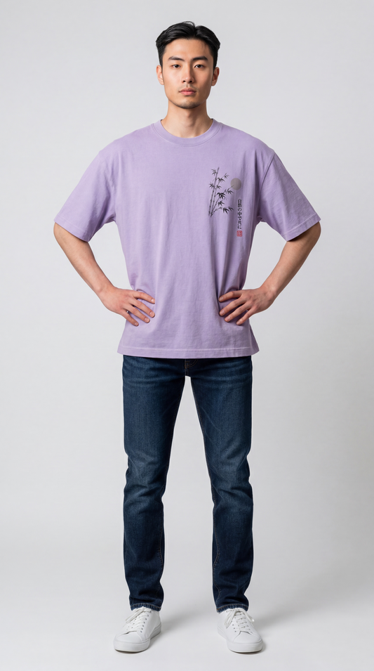 SEK’O Nature Balance Oversized Premium T-Shirt – Lila