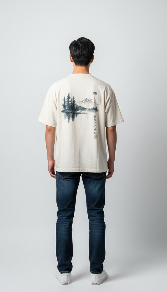 SEK’O Nature Balance Oversized Premium T-Shirt – bej